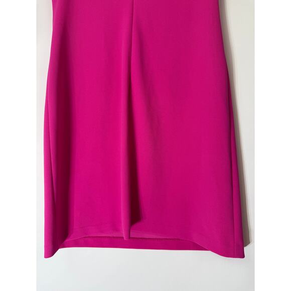 Tommy Hilfiger Pink White w/ Gold Short Sleeve Sheath To Knee Dress Size 10 - Picture 7 of 10